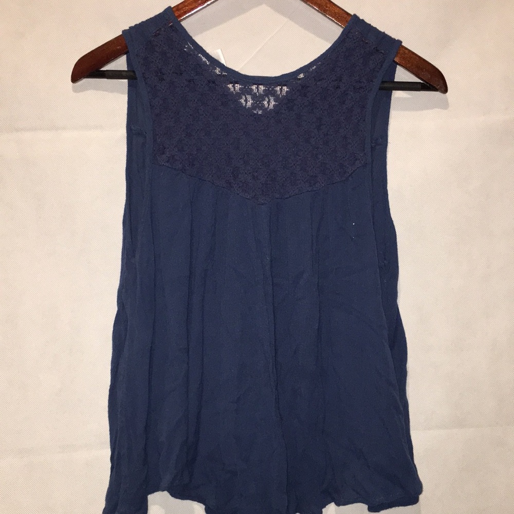Bongo Sleeveless Blue Top | Junior Size M